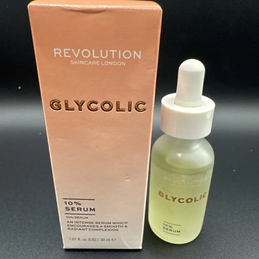 Revolution Skincare 10% Glycolic Acid Serum, 1.01 fl oz NEW